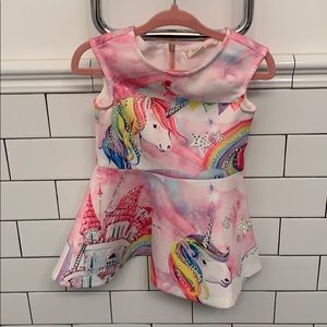 Baby Sara unicorn rainbow dress